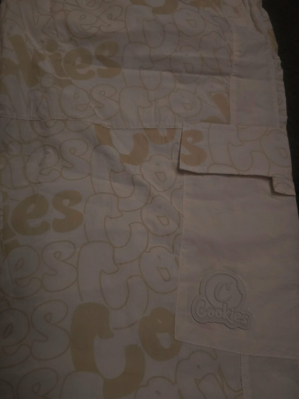 Cookies Beige Logo Cargo Shorts